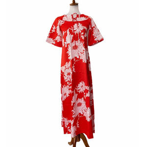 Pacific Isle Creations Womens Deadstock Hawaiian Floral Dress Red Size 4